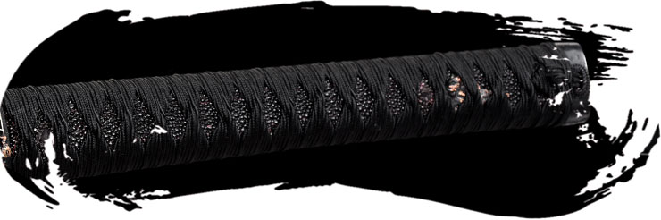 Tsuka en seda japonesa con estructura reforzada